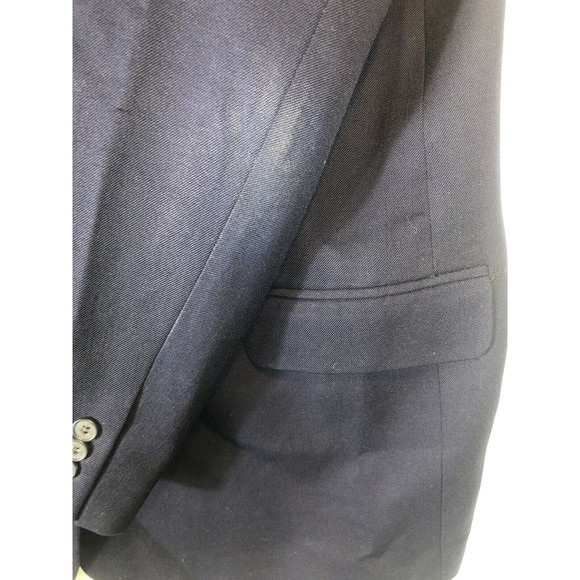 Pendleton Mens Blazer Sport Coat Jacket Two‎ Button Navy Blue Wool 18 Tall - Picture 10 of 12
